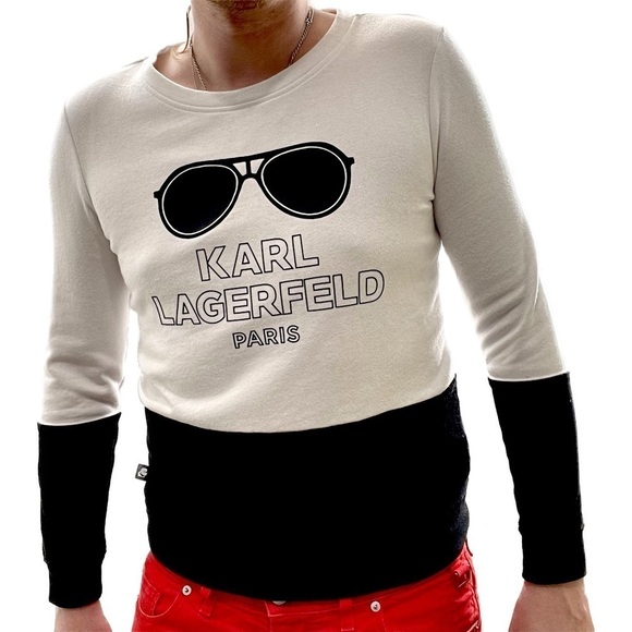 Karl Lagerfeld Other - 𝅺KARL LAGERFELD Sweater Unisex Black and White